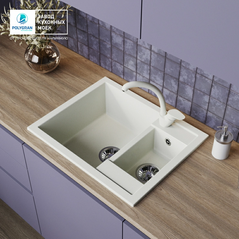 Кухонная мойка Tolero R-109 Цвет Туман