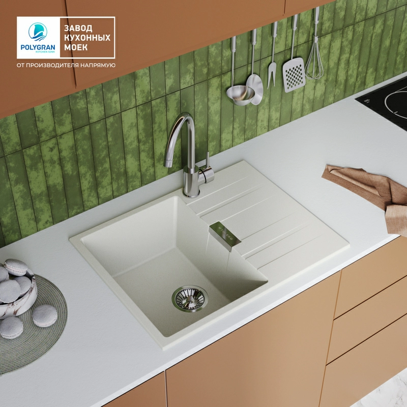 Кухонная мойка Tolero Loft-650 Цвет Туман