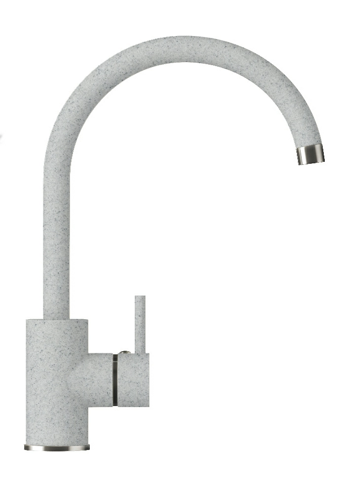 Смеситель кухонный  Элара Светло-серый