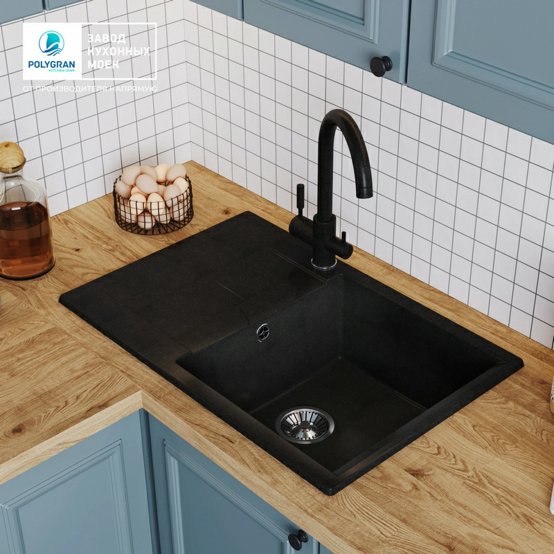 Кухонная мойка Polygran GALS-760 цвет космос