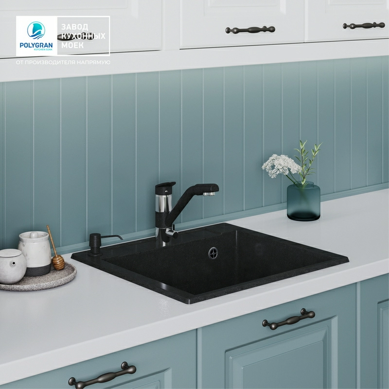 Кухонная мойка Polygran ARGO-560 Цвет Космос