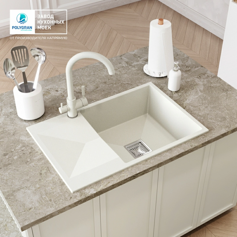 Кухонная мойка Tolero BLADE-760 Цвет Туман