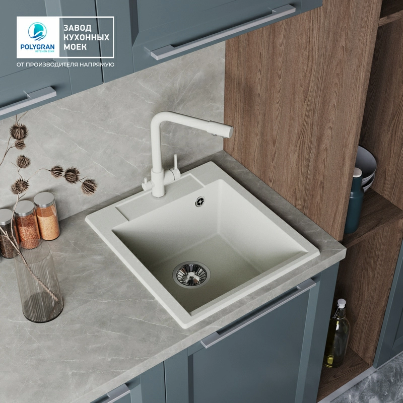 Кухонная мойка Tolero R-117 Цвет Туман